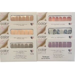 Color Street 6 packages of 16 each stick-on nail polish strips